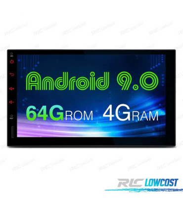 RADIO GPS ANDROID 9 UNIVERSAL OCTA CORE 7" 2 DIN PANTALLA TÁCTIL