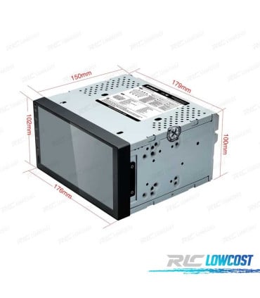 RADIO GPS ANDROID 9 7" NAVEGADOR 2DIN MULTIMEDIA