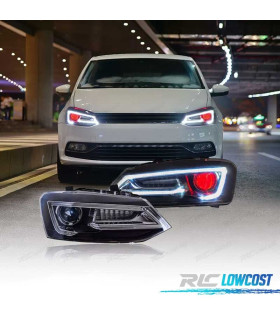 FAROS VOLKSWAGEN VW POLO 6R 09-17 LED LIGHT BAR DEVIL EYES