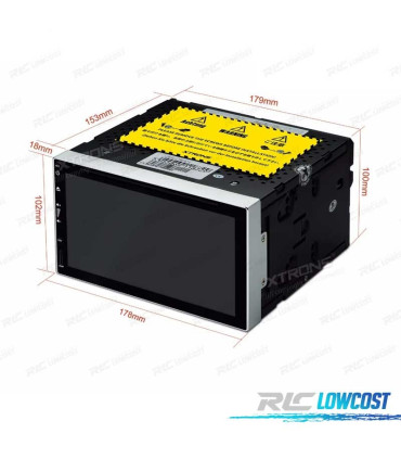 RADIO GPS ANDROID 9 NAVEGADOR 6.95" OCTA-CORE MULTIMEDIA DVD 2DIN