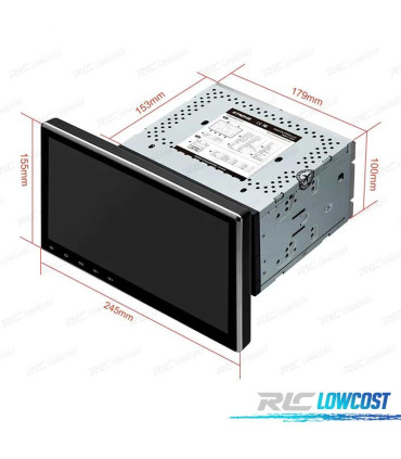 RADIO GPS ANDROID 13 NAVEGADOR 10.1" OCTA-CORE 2DIN MULTIMEDIA DVD