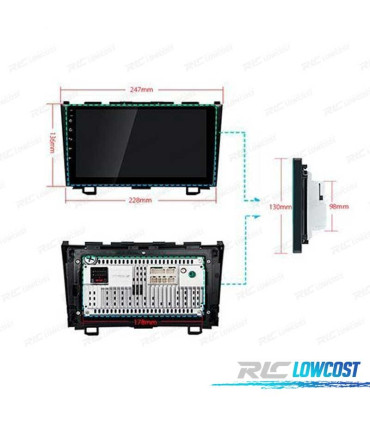 RADIO GPS ANDROID 11 PARA HONDA CRV CR-V 07-11