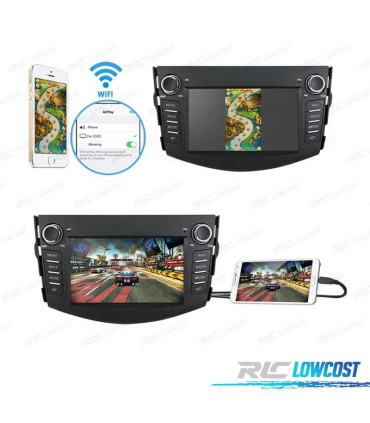 RADIO GPS ANDROID 10 PARA TOYOTA RAV4 06-12 7"