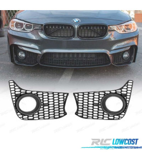 REJILLAS ANTINIEBLA BMW F30 F31 11-15 LOOK M3 NEGRO MATE
