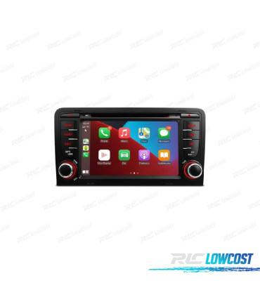 RADIO GPS ANDROID 12 AUDI A3 8P 8PA S3 RS3 03-12 DPS