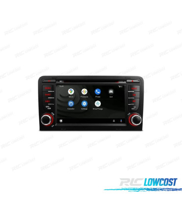 RADIO GPS ANDROID 12 AUDI A3 8P 8PA S3 RS3 03-12 DPS