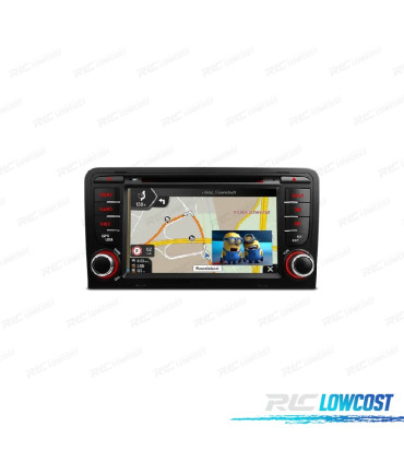 RADIO GPS ANDROID 12 AUDI A3 8P 8PA S3 RS3 03-12 DPS