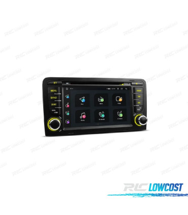 RADIO GPS ANDROID 12 PARA AUDI A3 8P 8PA S3 RS3 03-12