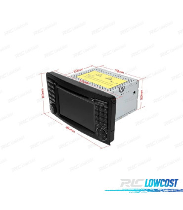 RADIO GPS ANDROID 12 CLASE ML W164 GL X164 PARA MERCEDES 05-12