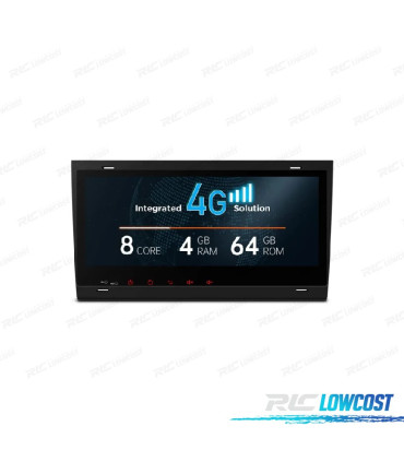 RADIO GPS ANDROID 12 AUDI A4 S4 RS4 SEAT EXEO 00-08