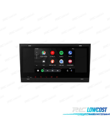 RADIO GPS ANDROID 12 AUDI A4 S4 RS4 SEAT EXEO 00-08
