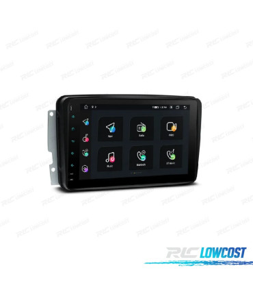 RADIO GPS ANDROID 13 PARA MERCEDES CLASE A C CLK G VITO VIANO