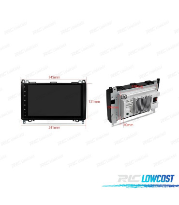 RADIO GPS ANDROID 10 PARA MERCEDES A B VITO VIANO SPRINTER 9"
