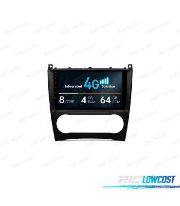 RADIO GPS ANDROID 13 PARA MERCEDES CLASE C W203 CLK W209 G W463 04-08