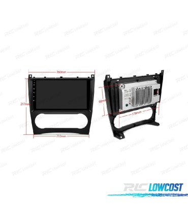 RADIO GPS ANDROID 13 PARA MERCEDES CLASE C W203 CLK W209 G W463 04-08