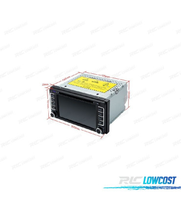 RADIO GPS ANDROID 10 PARA TOYOTA COROLLA RAV4 LAND CRUISER