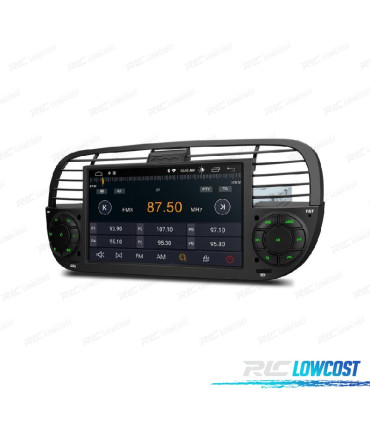 RADIO GPS ANDROID 12 PARA FIAT 500 07-15