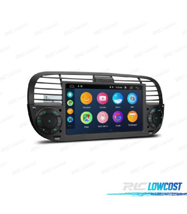 RADIO GPS ANDROID 12 PARA FIAT 500 07-15