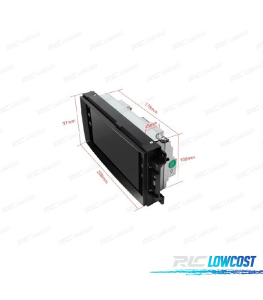 RADIO GPS ANDROID 12 PARA DODGE JEEP CHRYSLER 07-11