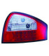 PILOTOS AUDI A6 4B 97-05 LED ROJO CROMO