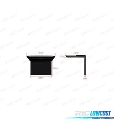 PANTALLA TECHO ANDROID 9 UNIVERSAL TÁCTIL