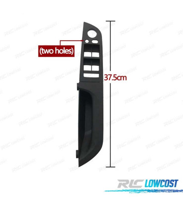 MOLDURA BOTONERA DOBLE PANEL DE PUERTA BMW SERIE 3 E90 E91 NEGRO