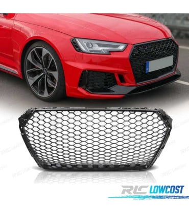 PARRILLA AUDI A4 B9 15-19 LOOK RS NEGRO MATE