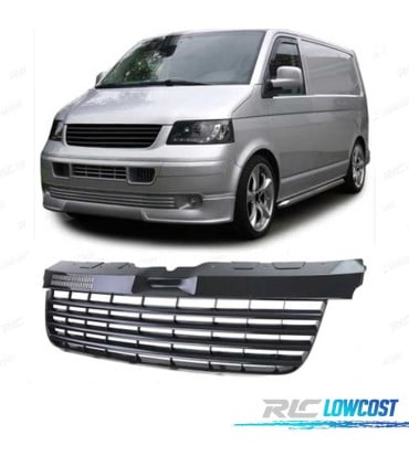 PARRILLA VOLKSWAGEN VW T5 TRANSPORTER 04-09 NEGRO BRILLO