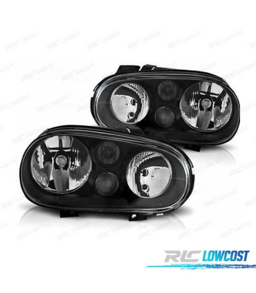 FAROS VOLKSWAGEN VW GOLF 4 IV 97-03 FONDO NEGRO BLACK EDITION