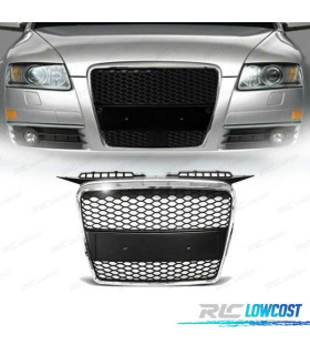 PARRILLA AUDI A3 8P 05-08 LOOK RS CROMO NEGRO