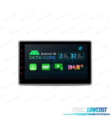 RADIO GPS ANDROID 10 UNIVERSAL 10.1" OCTACORE 2GB