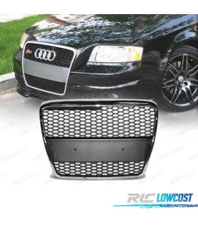 PARRILLA AUDI A6 4F 04-08 LOOK RS6 PLATA