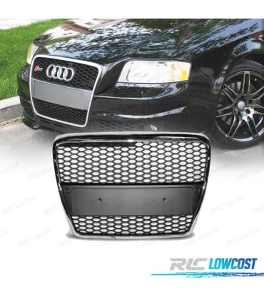 PARRILLA AUDI A6 4F 04-08 LOOK RS6 PLATA