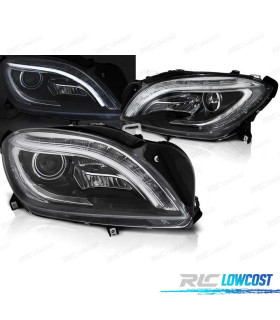 FAROS MERCEDES CLASE M W166 11-15 LED DINÁMICO NEGRO