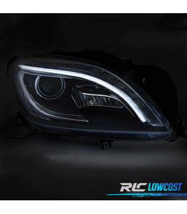 FAROS MERCEDES CLASE M W166 11-15 LED DINÁMICO NEGRO