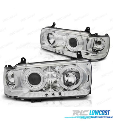 FAROS OJOS ANGEL TOYOTA LAND CRUISER FJ 80 90-97 CROMO