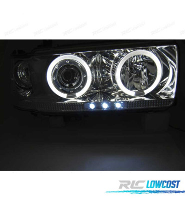 FAROS OJOS ANGEL TOYOTA LAND CRUISER FJ 80 90-97 CROMO