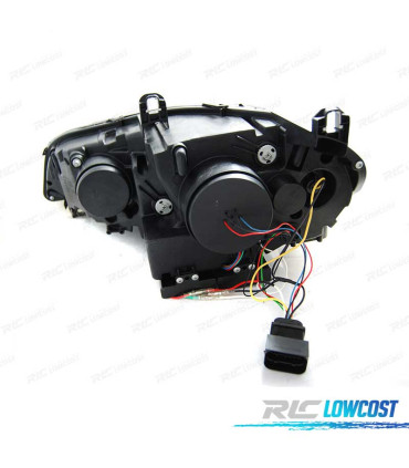 FAROS BMW X5 E70 07-13 OEM XENON OJOS ANGEL 3D LED NEGRO AFS