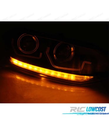 FAROS VOLKSWAGEN VW POLO 6 2G 17- DINÁMICO LED NEGRO