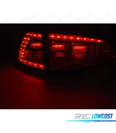 PILOTOS VOLKSWAGEN VW GOLF 7 12-17 DINÁMICO LED LOOK GTI ROJO BLANCO