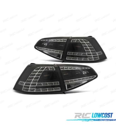 PILOTOS VOLKSWAGEN VW GOLF 7 12-17 LOOK GTI DINÁMICO LED NEGRO