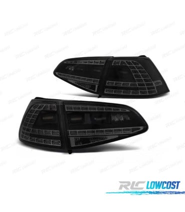 PILOTOS VOLKSWAGEN VW GOLF 7 12-17 LOOK GTI DINÁMICO LED NEGRO AHUMADO