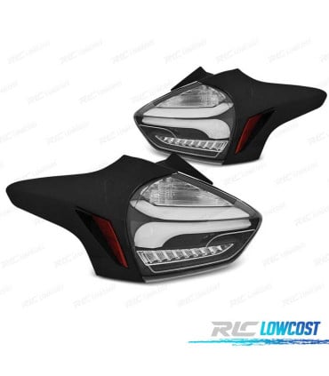 PILOTOS FORD FOCUS 3 15-18 HATCHBACK LED DINÁMICO NEGRO