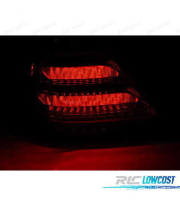 PILOTOS MERCEDES CLASE C W203 SEDÁN 04-07 DINÁMICO LED ROJO BLANCO