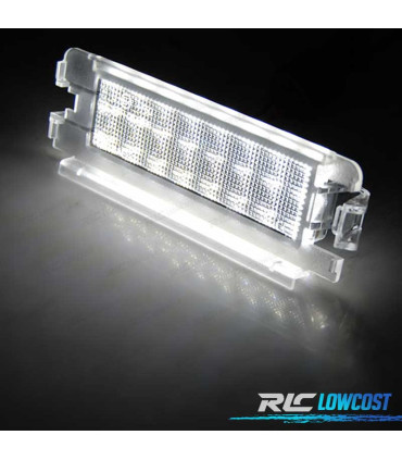 LUZ MATRICULA LED RENAULT CLIO II 01-04 DACIA LOGAN 04-12 SANDERO 08-12