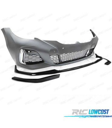 PARAGOLPES DELANTERO BMW G20 G21 19- LOOK M 340 PERFORMANCE PDC NEGRO BRILLO