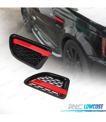 PARRILLAS LATERALES BRANQUIAS RANGE ROVER SPORT 05-09 AUTOBIOGRAPHY RED EDITION