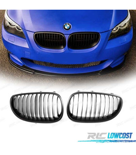 PARRILLAS BMW E60 E61 03-10 NEGRO MATE