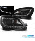 FAROS BIXENON MERCEDES CLASE C W204 07-11 LUZ DIURNA FONDO NEGRO