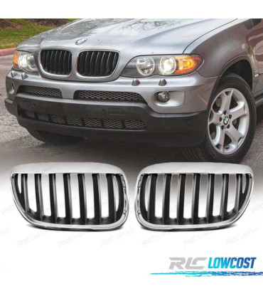 PARRILLA BMW X5 E53 LCI 04-06 CROMO NEGRO MATE